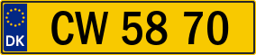 Trailer License Plate